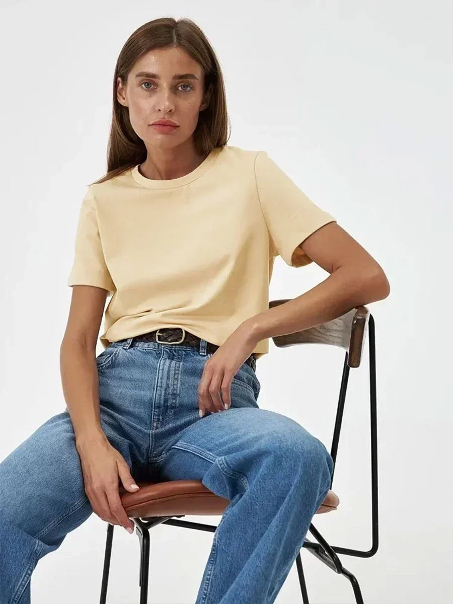 100% Cotton Women's T-shirt  Summer