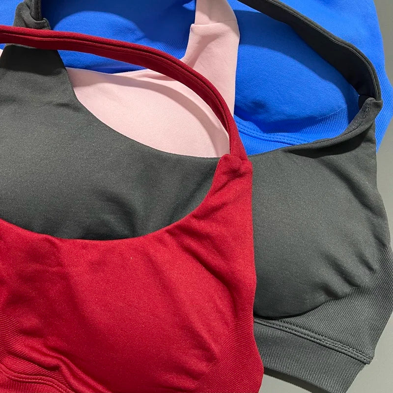 Top Built in Removable Cups High Support Wirefree Gym Workout Activewear