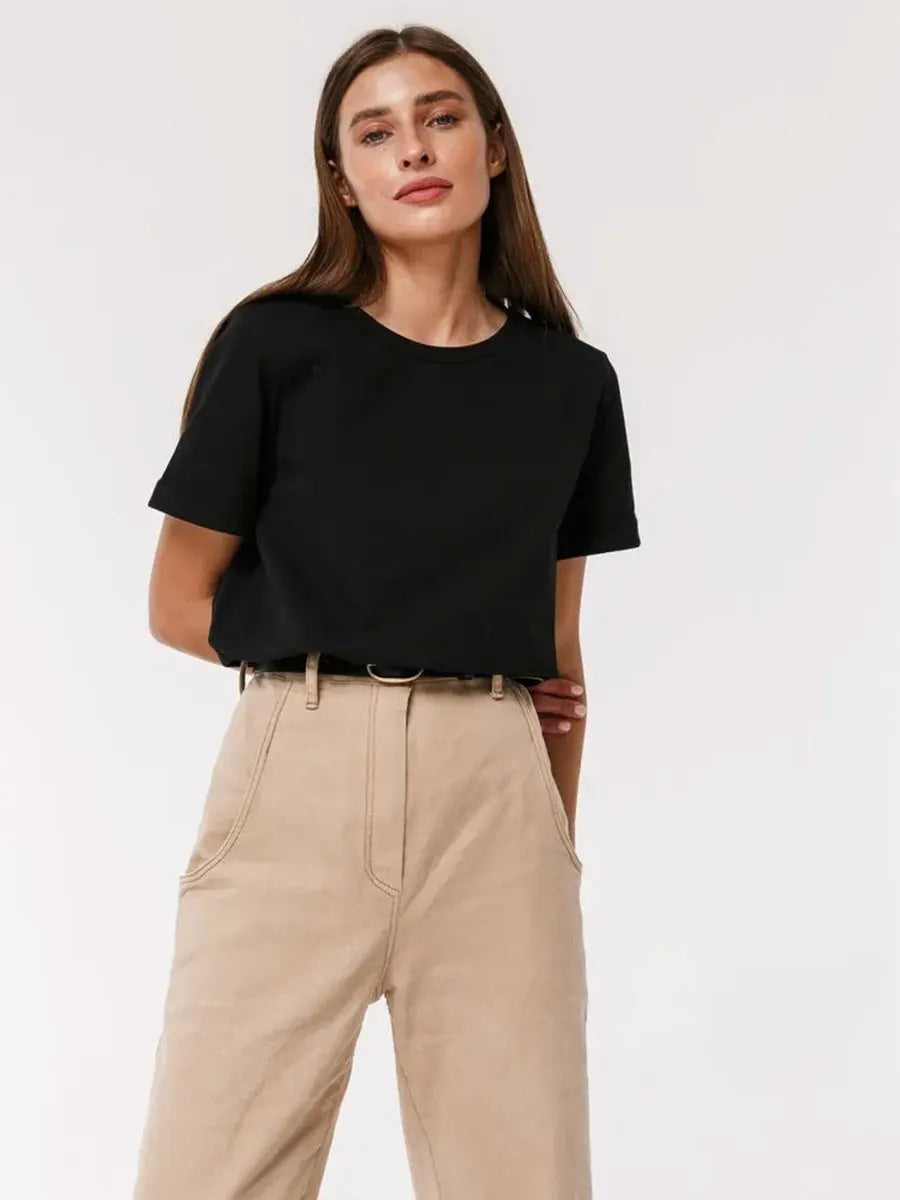 100% Cotton Women's T-shirt  Summer