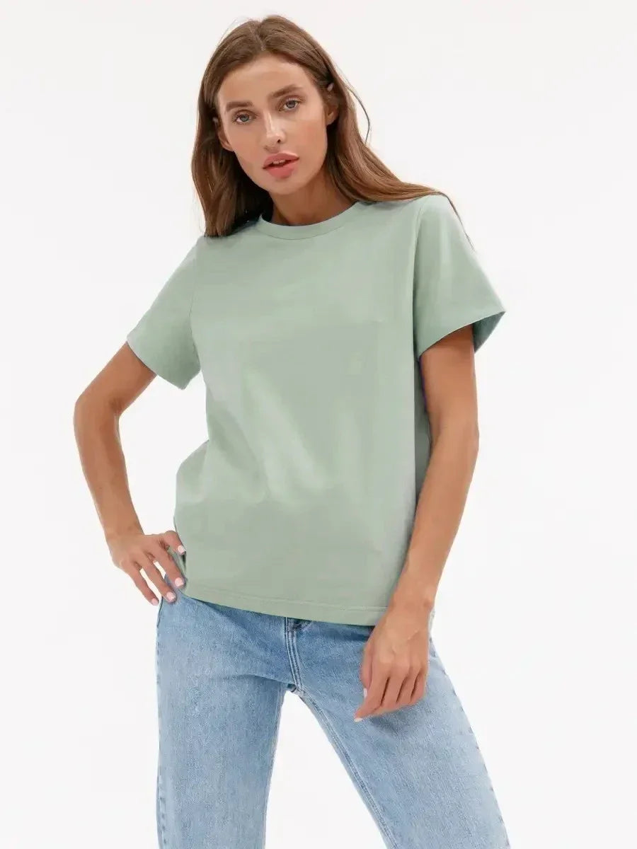 100% Cotton Women's T-shirt  Summer