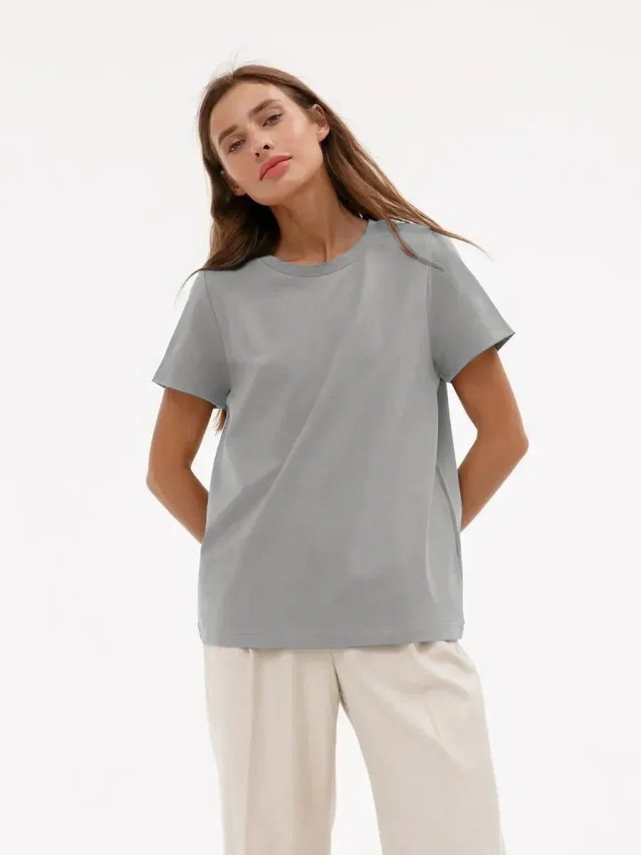 100% Cotton Women's T-shirt  Summer