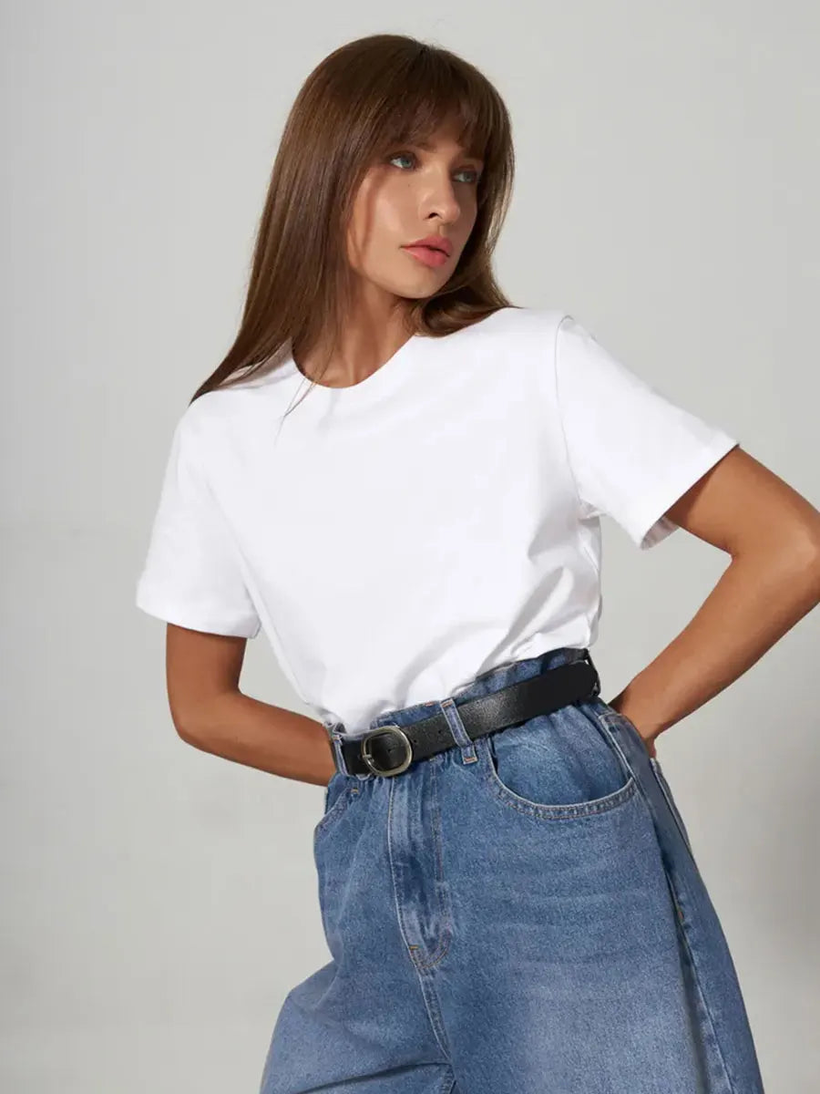 100% Cotton Women's T-shirt  Summer