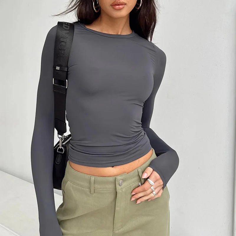 Women Casual Long Sleeve T-Shirts Spring