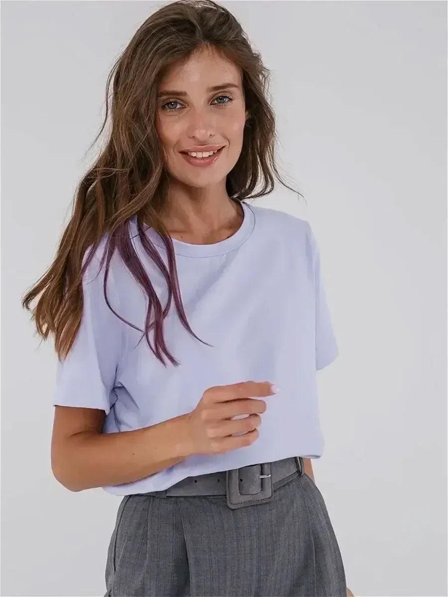 100% Cotton Women's T-shirt  Summer