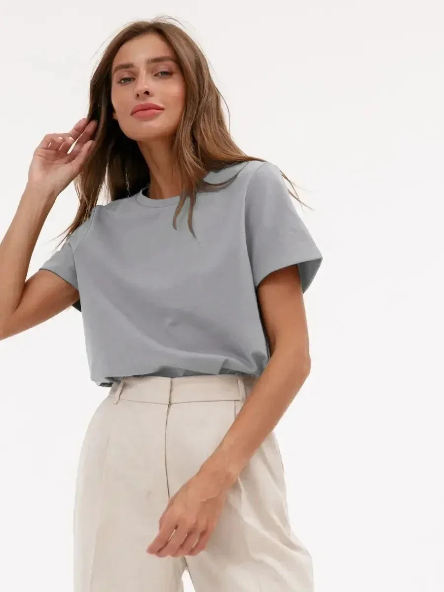 100% Cotton Women's T-shirt  Summer