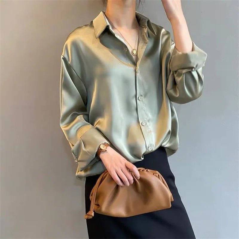 Woman Spring Autumn Style Blouses Shirts Lady