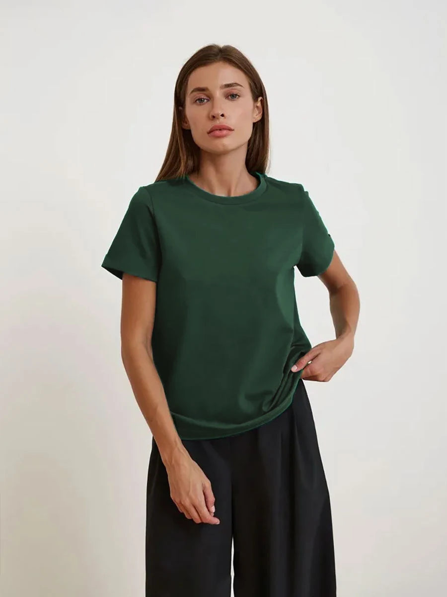 100% Cotton Women's T-shirt  Summer