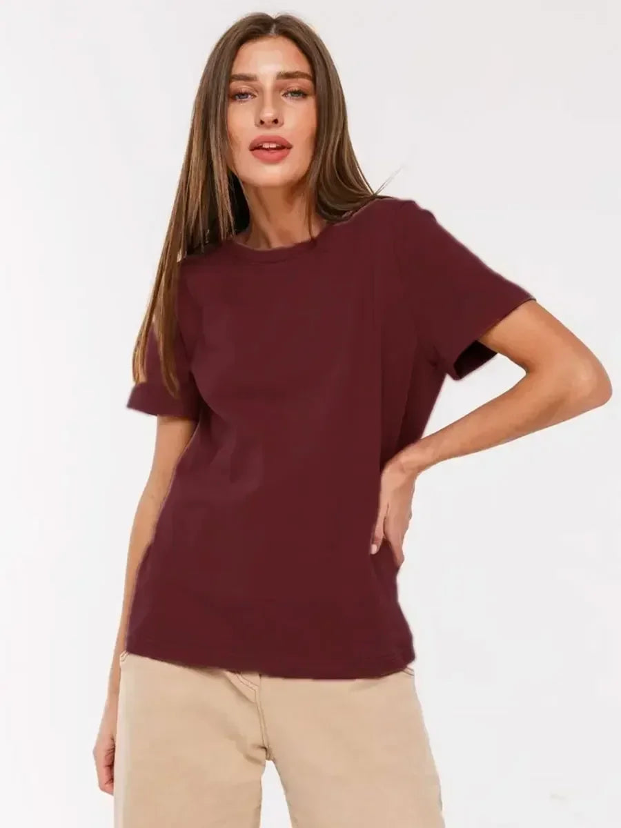100% Cotton Women's T-shirt  Summer